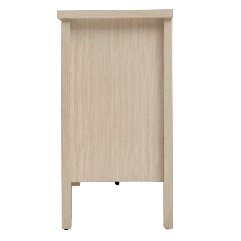 Roomfitters Sideboard Buffet Cabinet, 4 Door Storage Cabinet with Adjustable Shelves
