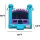 preview thumbnail 2 of 3, JumpOrange Electric Commercial Grade Inflatable Bounce House with Air Blower, 15oz PVC Vinyl, Outdoor Play, Kids Party Bouncer