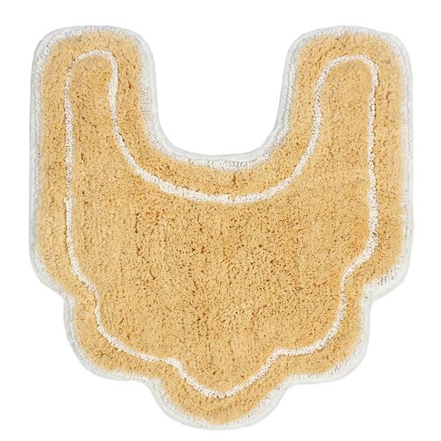 Home Weavers Allure Collection Absorbent Cotton, Machine Washable and Dry Bath Rugs