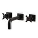 preview thumbnail 5 of 22, Kingston Brass Concord Two-Handle 3-Hole Wall Mount Bathroom Faucet
