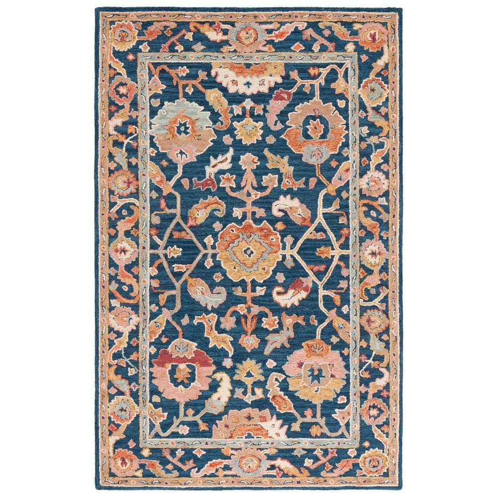 SAFAVIEH Handmade Metro Bratislava French Country Floral Wool Rug