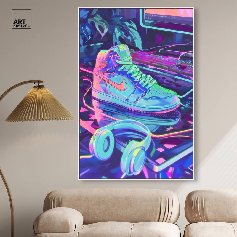PC Gamer Sneaker Canvas by Art Remedy