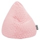 preview thumbnail 14 of 28, Sitting Point Faux Fur Large Fluffy Bean Bag Rose