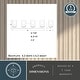 preview thumbnail 6 of 10, Park Ridge Bathroom Vanity Lighting Wall Fixture, Clear Glass Shade, Dimmable, LED Compatible, Over Mirror Mount Steel