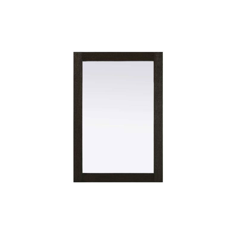 Solene Wooden Rectangle Mirror - Chocolate Oak - 22" x 32"