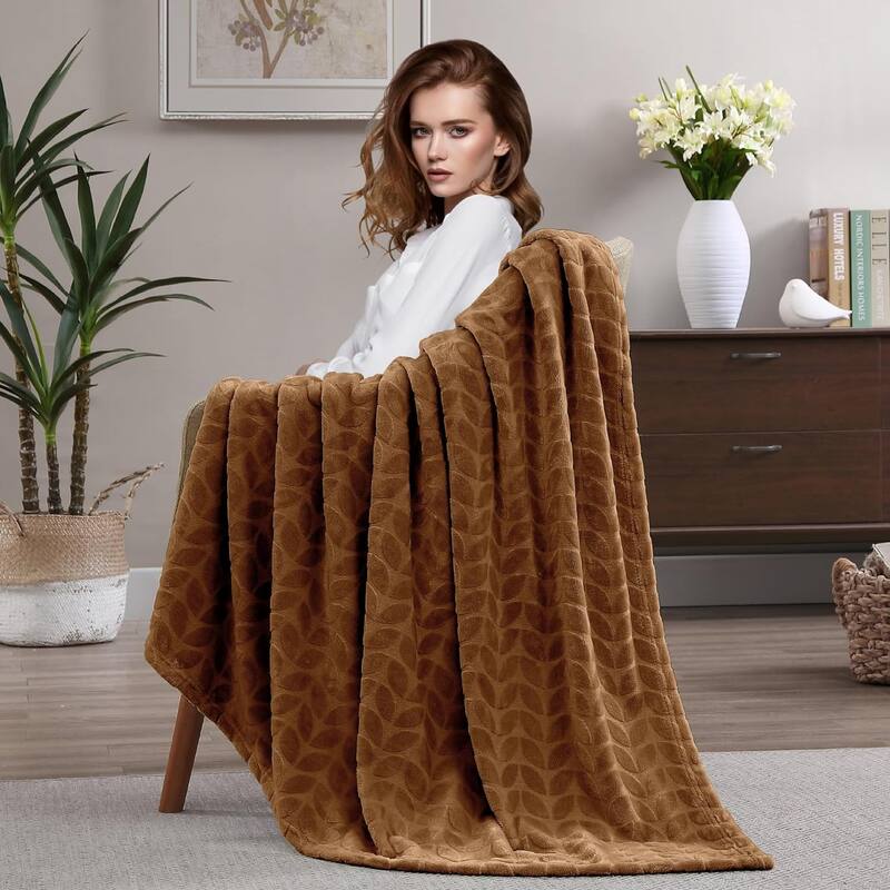 Walensee Fleece Throw Blanket Soft and Lightweight for Couch, Sofa, Bed and Lounge Chair, 50"x60"