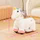 preview thumbnail 4 of 7, Qaba Ride on Unicorn, 6V Battery Powered Kids Electric Ride on Animal Toy with Music, Foot Pedal for Kids Aged 18-36 Months