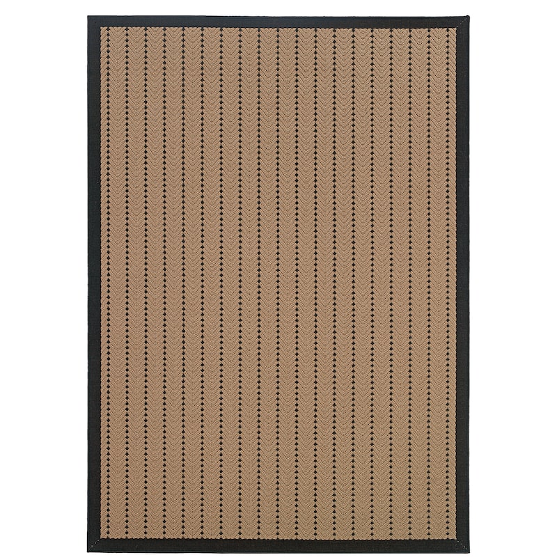 Jackson Beige Black Geometric Outdoor Casual Area Rug
