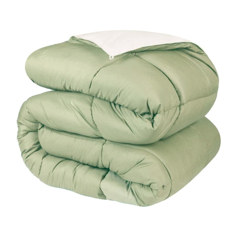 Superior Brushed Microfiber Down Alternative Reversible Comforter