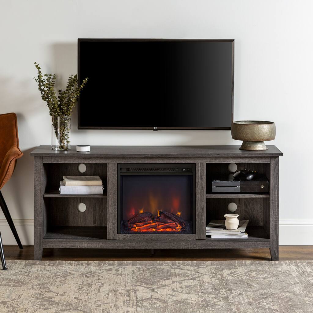 Walker Edison Roosevelt 58-inch Fireplace TV Stand