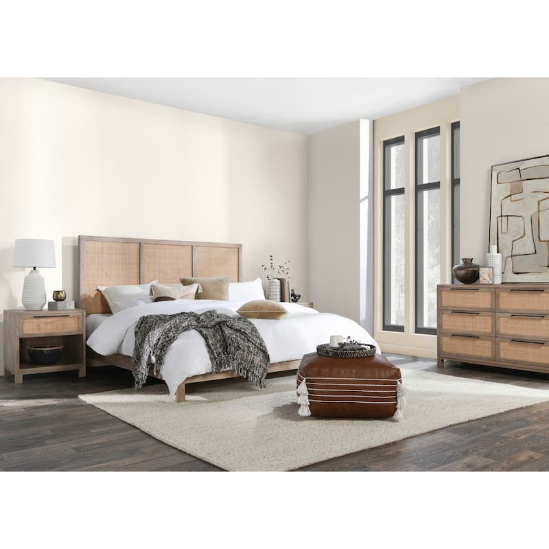 Classic Home Jensen Nightstand in Light Brown