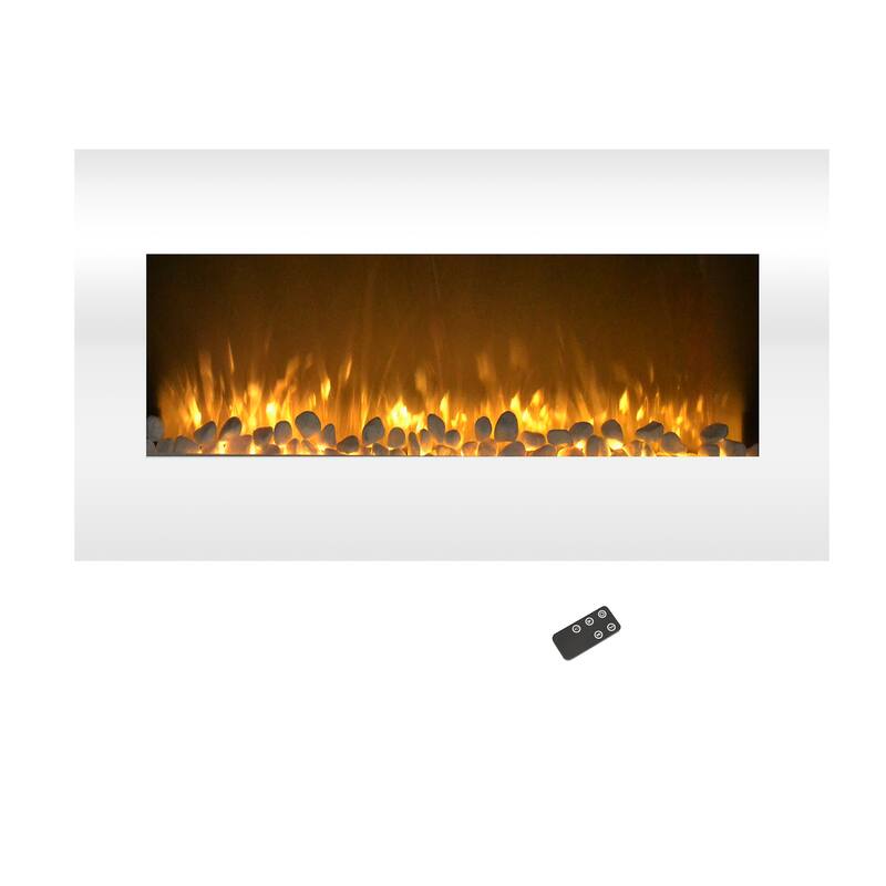 Northwest Wall-mounted LED Electric Fireplace w/ Remote