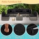 preview thumbnail 6 of 66, EROMMY 6/7 Piece Modular Outdoor Rattan Sofa Set, All-Weather Wicker Patio Furniture with Storage Table, Cushions & Pillows