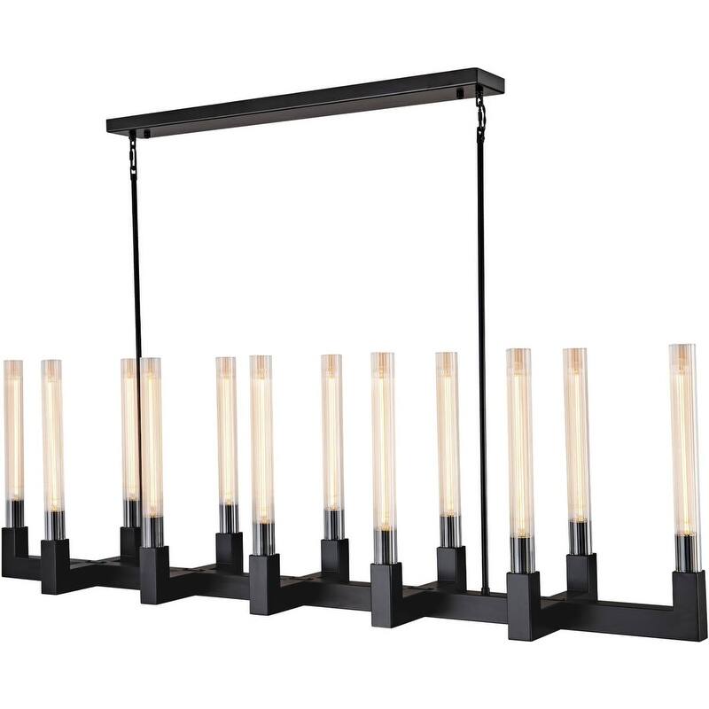 KAYLA 68-Inch 12-Light Modern Chandelier - 61in