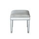 preview thumbnail 1 of 8, Dressing stool 18"Wx 14"D x 18"H in antique silver paint N/A