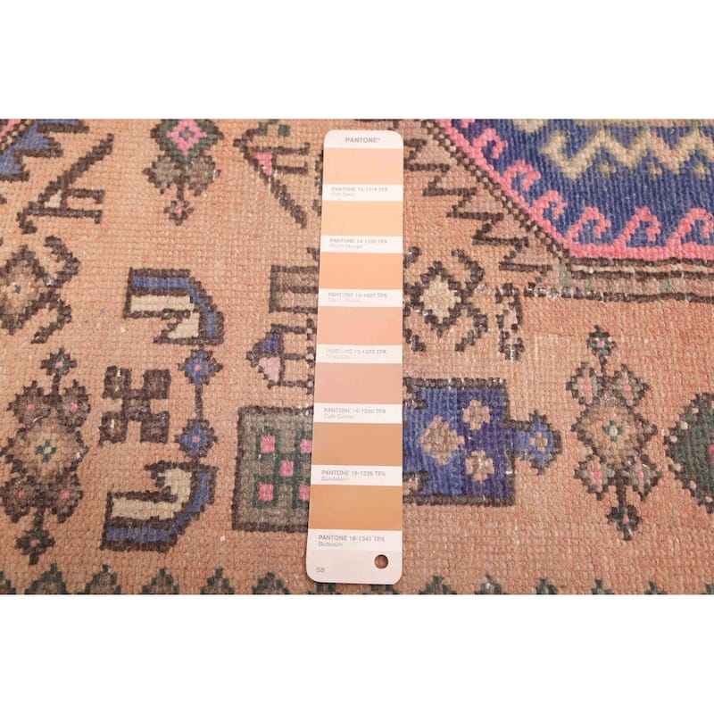 ECARPETGALLERY Hand-knotted Antalya Vintage Light Copper Wool Rug - 4'2 x 7'0