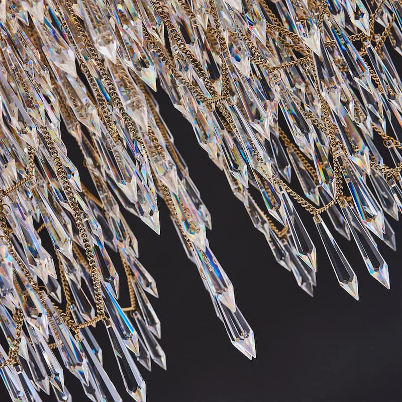 Allegri 040656-FR001 Frangia 18 Light 34" Wide Crystal Pendant