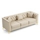 preview thumbnail 13 of 36, GDFStudio - Multi-Size Faux Leather 6-Seat Chesterfield Modular Sofa Set with Metal Trim & 6 Pillows