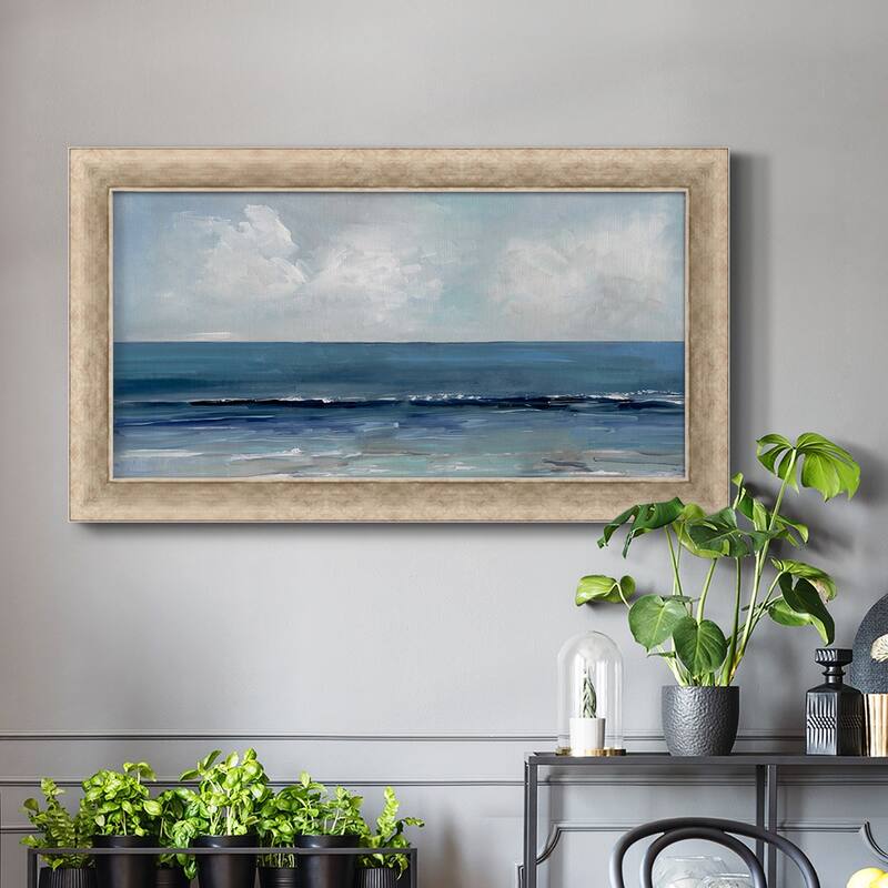 Blue Seas Premium Framed Canvas- Ready to Hang