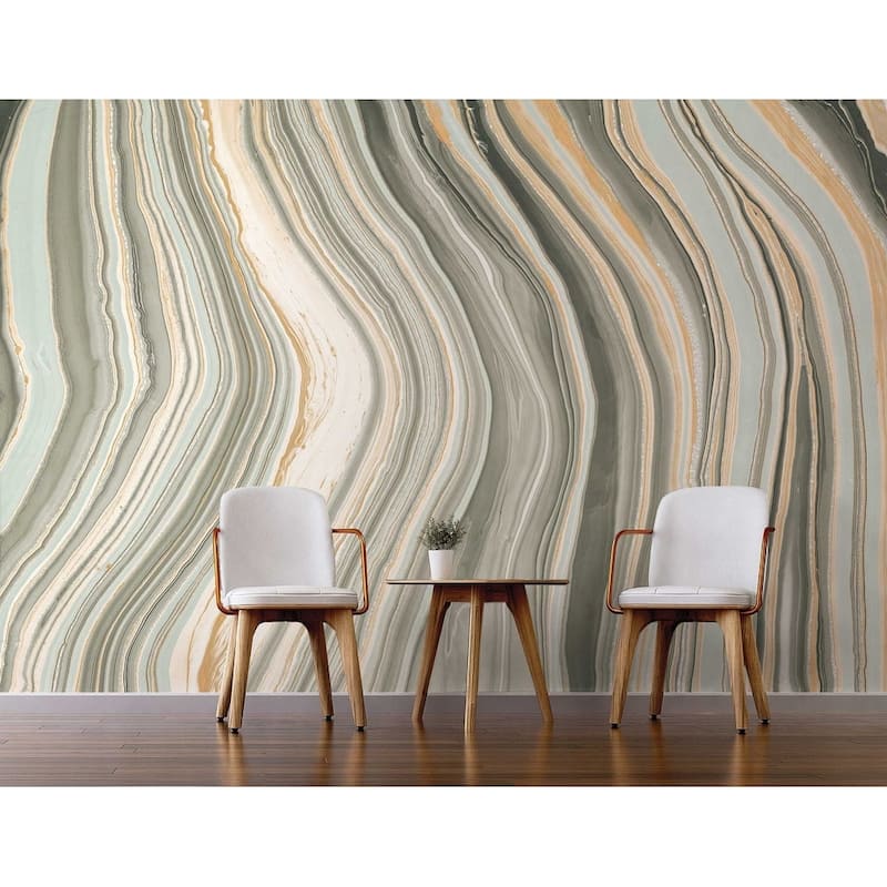 NextWall Botswana Marbled Agate Peel and Stick Wall Mural