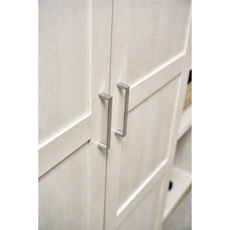 Roomfitters Perry Park Modular Membrane Press Single Door Kit for Closet Units, Ivory Finish