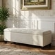 preview thumbnail 8 of 95, Mission Tufted Fabric Storage Ottoman Bench by Christopher Knight Home