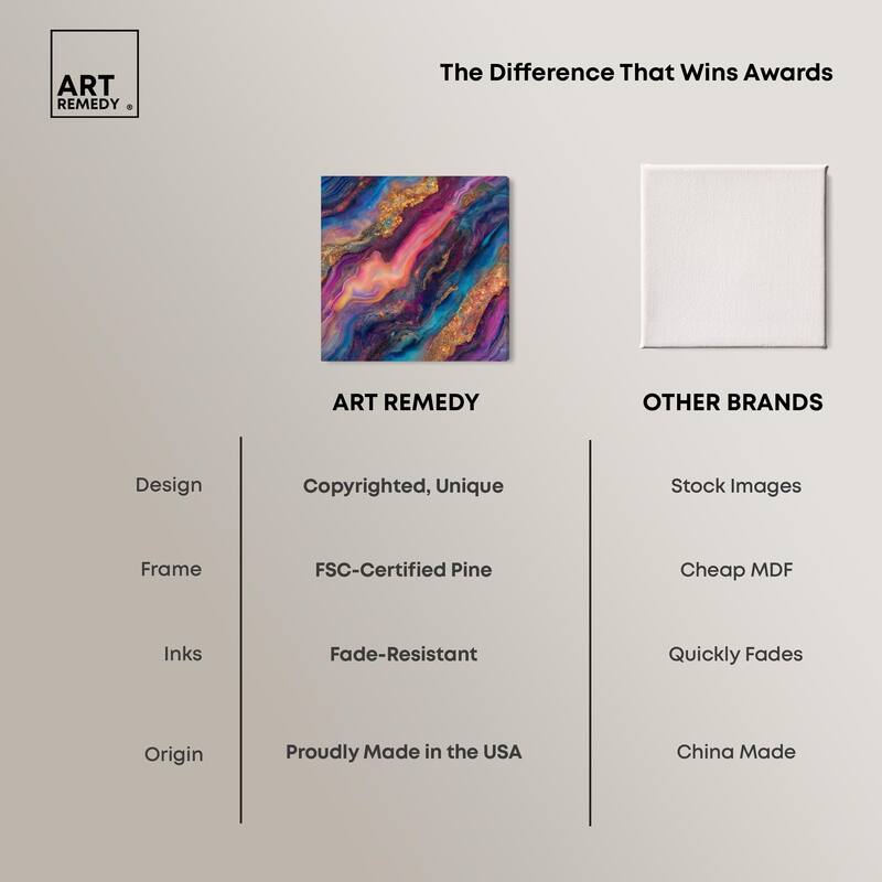 Glittering Spectrum III Canvas by Art Remedy, Gallery Wrapped