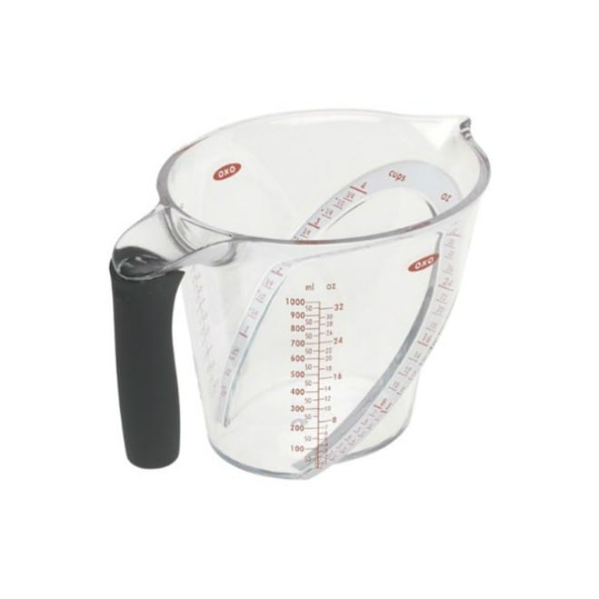 OXO 3 Pc Mini Angled Measuring Cups: Read measurements from above.