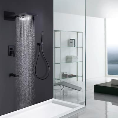 Pressure Balanced Waterfall Multi-Function Complete Shower System With Tub Faucet