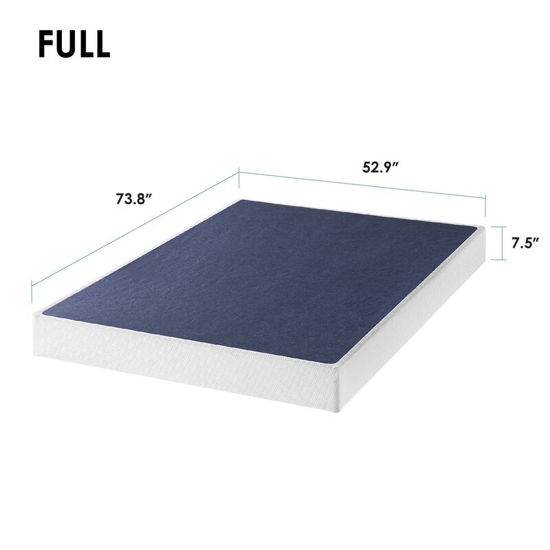 4 Inch and 7.5 Inch Metal Box Spring Mattress Support with Wood Slats