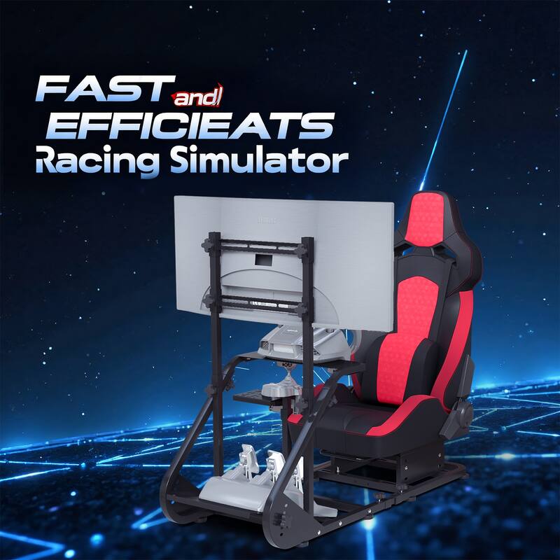 Enhanced and Stable Racing Wheel Cockpit, Compatible With Fanatec, Logitech adjustable driving simulators, excluding handbrake