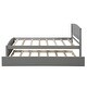 preview thumbnail 7 of 20, Twin Platform Bed with Trundle for Small Spaces and Extra Sleeping Area
