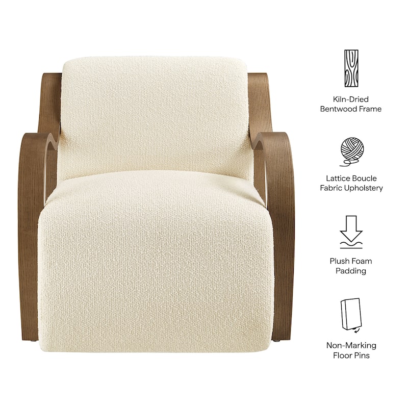 Atrium Lattice Boucle Accent Armchair