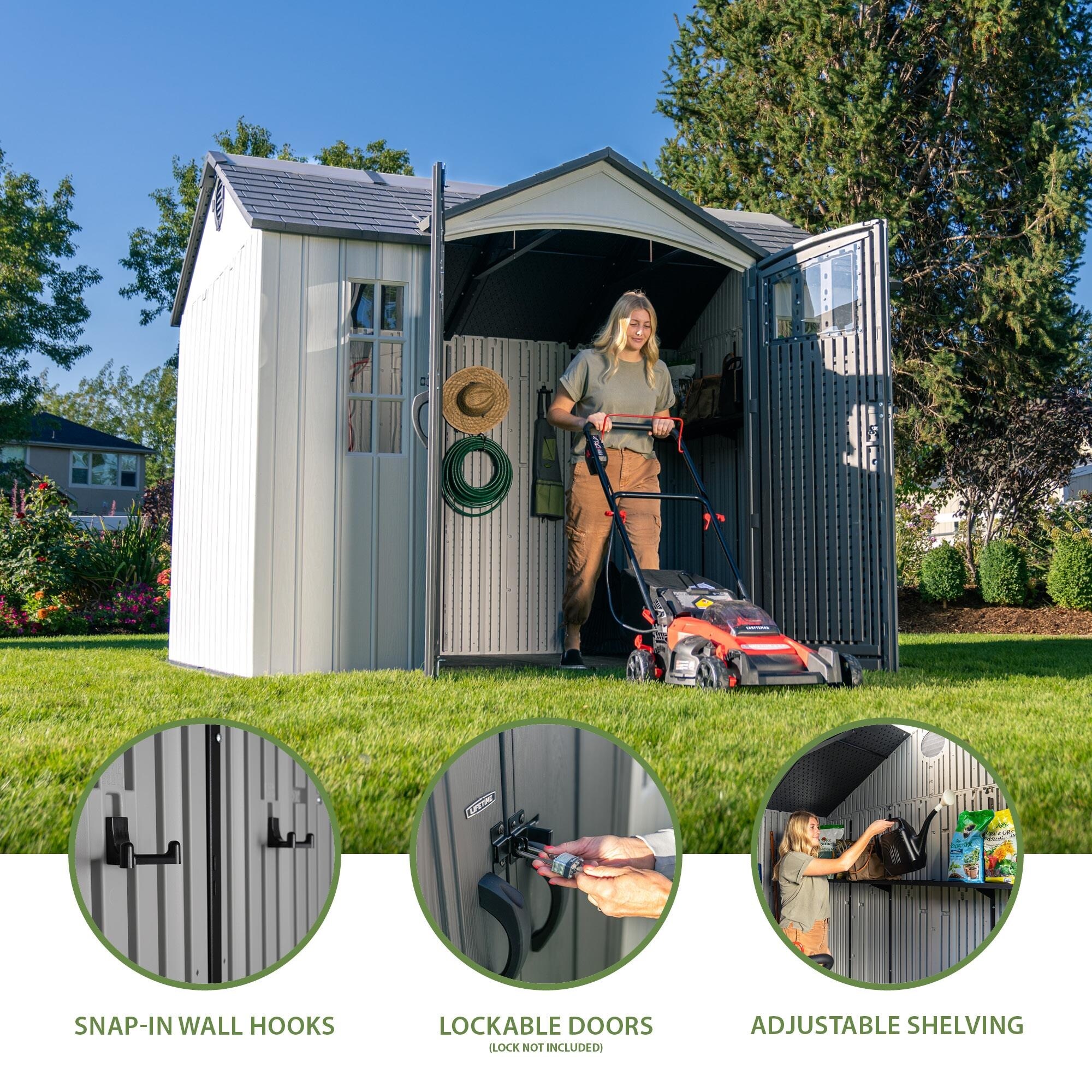 Lifetime 10 Ft. X 8 Ft. Side Entry Outdoor Storage Shed (60466