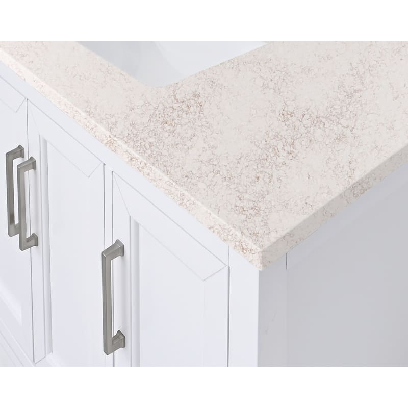 Avanity Quartz Vanity Top with Rectangular Undermount Sinks