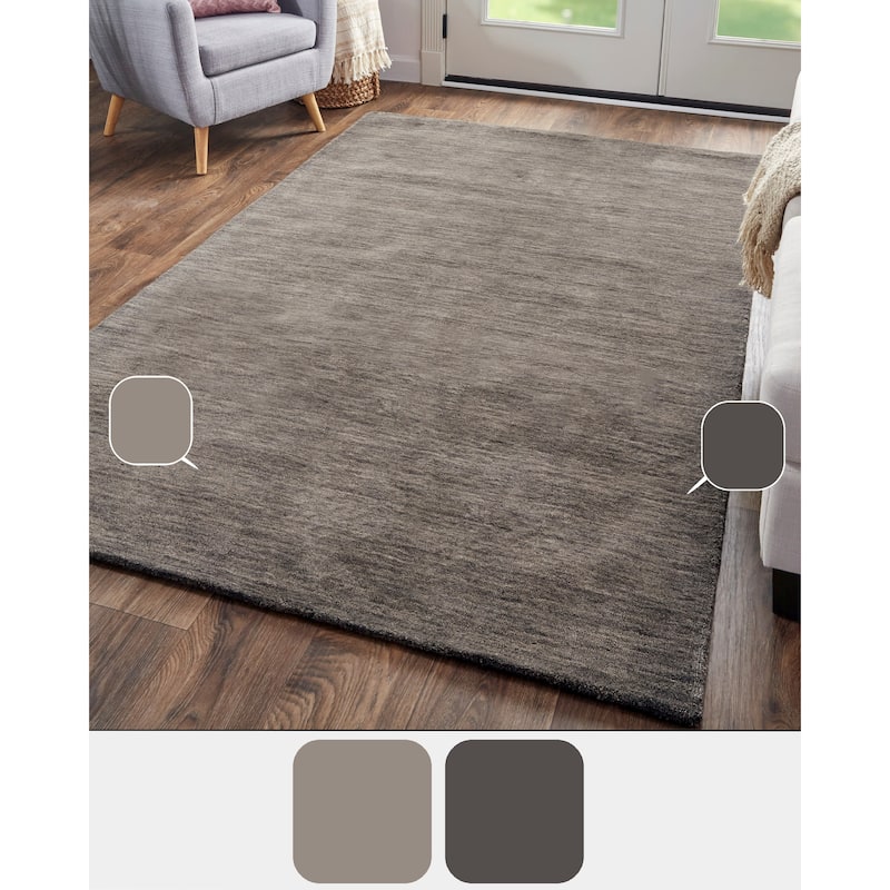 Grand Bazaar Celano Hand Woven Solid Modern Area Rug