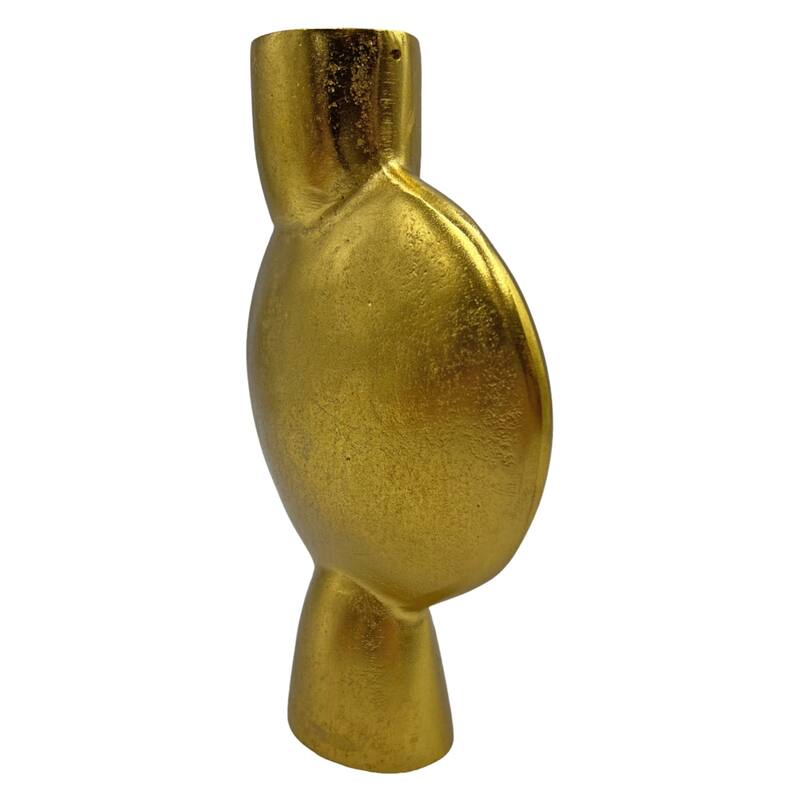 Decorative Handmade Aluminum Abstract Round Flower Vase