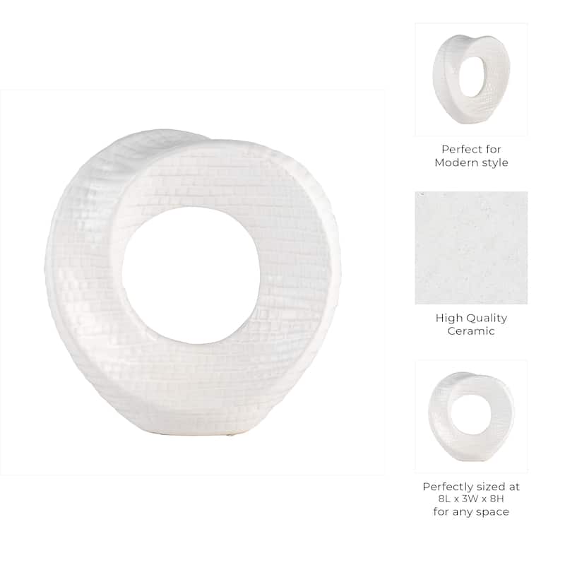 Modern Stone and Ceramic Sculptural with Textured Design