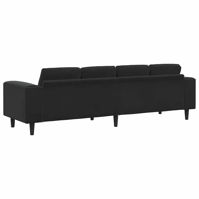 vidaXL Sofa Set Dark gray Velvet - 98.4 x 30.3 x 29.9 inch