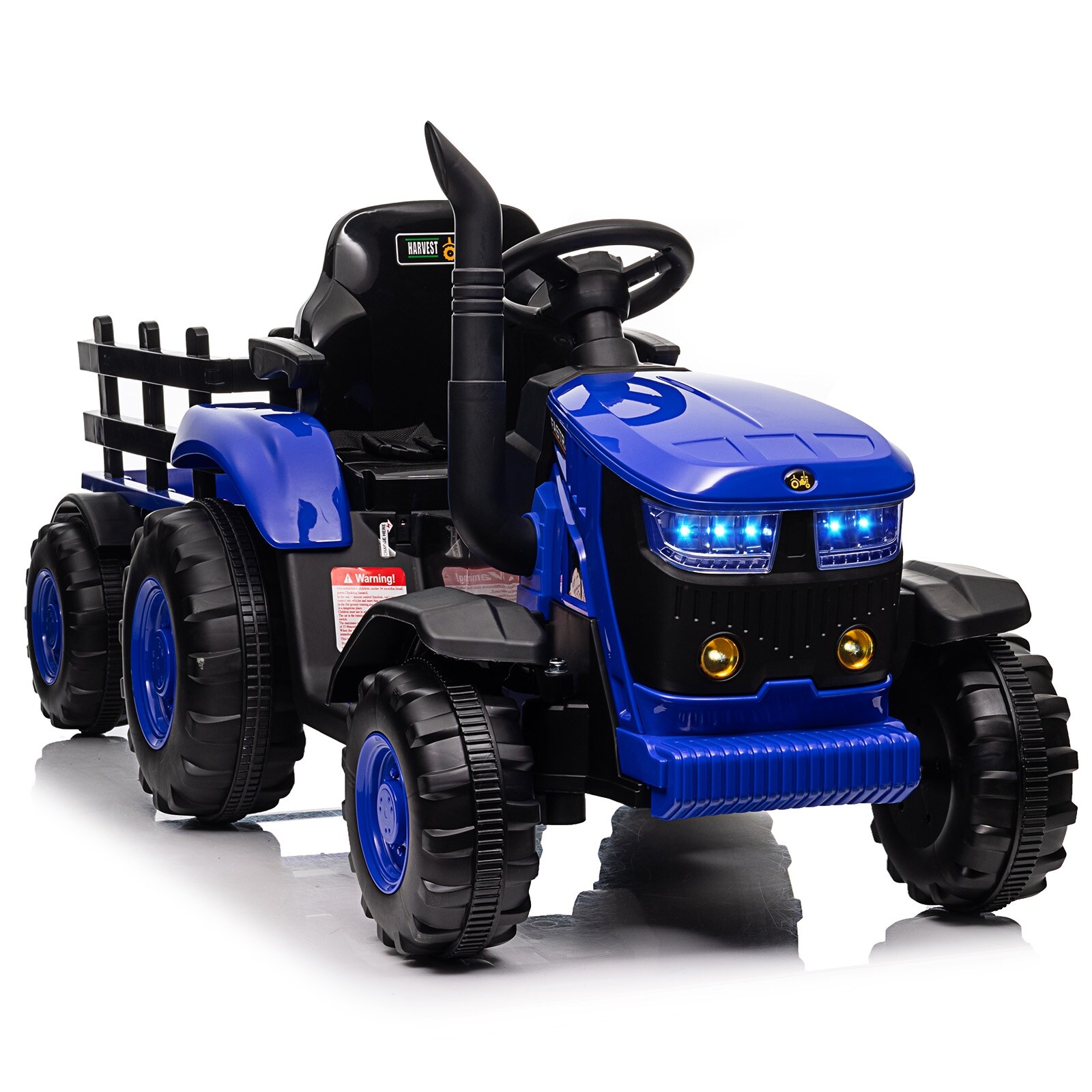 Kids Ride on Tractor with Trailer 12V Battery Powered Electric