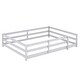 preview thumbnail 11 of 34, Sturdy Structure Wood Floor Bed with Guardrail and Fence for Kids, Montessori Bed Full Size