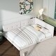 preview thumbnail 5 of 23, Full Size Upholstered Platform Bed with USB Ports, Sturdy Wood Frame, Beige