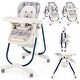 preview thumbnail 3 of 35, Costway High Chair for Babies & Toddlers with Rolling Wheels - See Details Navy