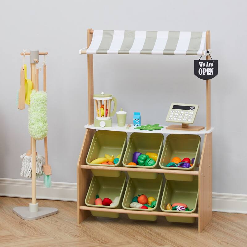 Teamson Kids - Little Helper Market Play Stand Play Kitchen