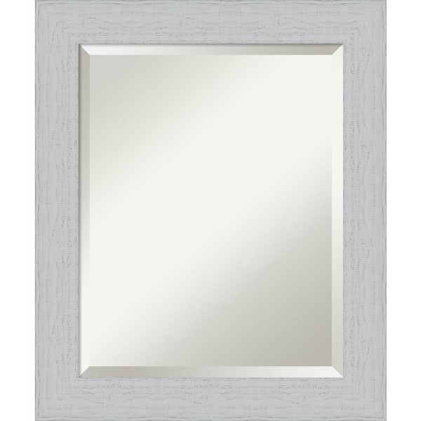 slide 2 of 29, Beveled Wood Wall Mirror - Shiplap White Frame