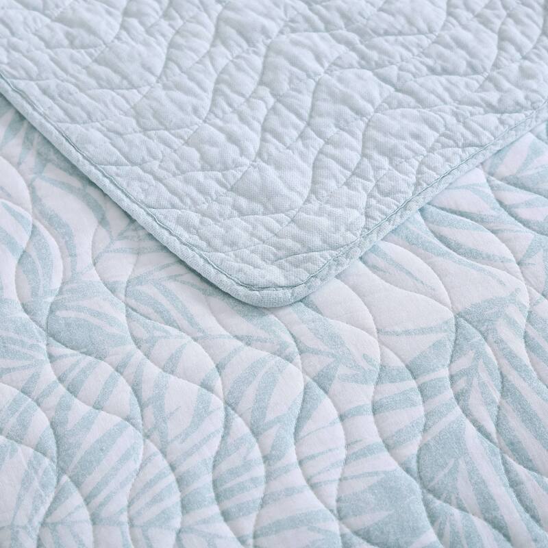 Tommy Bahama Palmday Cotton Reversible Quilt Set