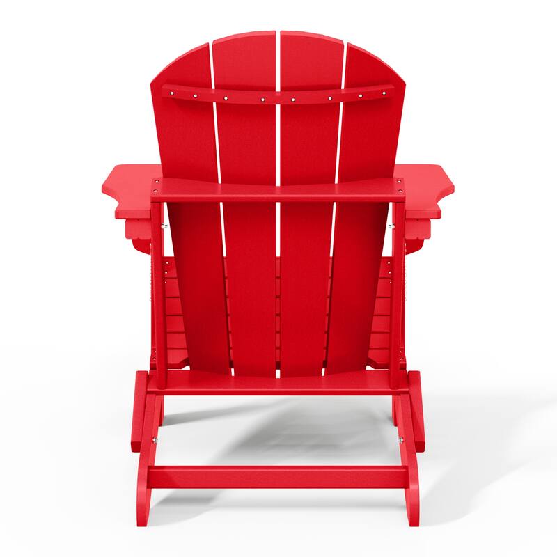 Laguna Hdpe All Weather Outdoor Patio Foldable Adirondack Chairs (Set Of 8)