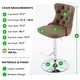 preview thumbnail 44 of 76, Swivel Velvet Bar Stools Sliver Pesdestal (Set of 6)