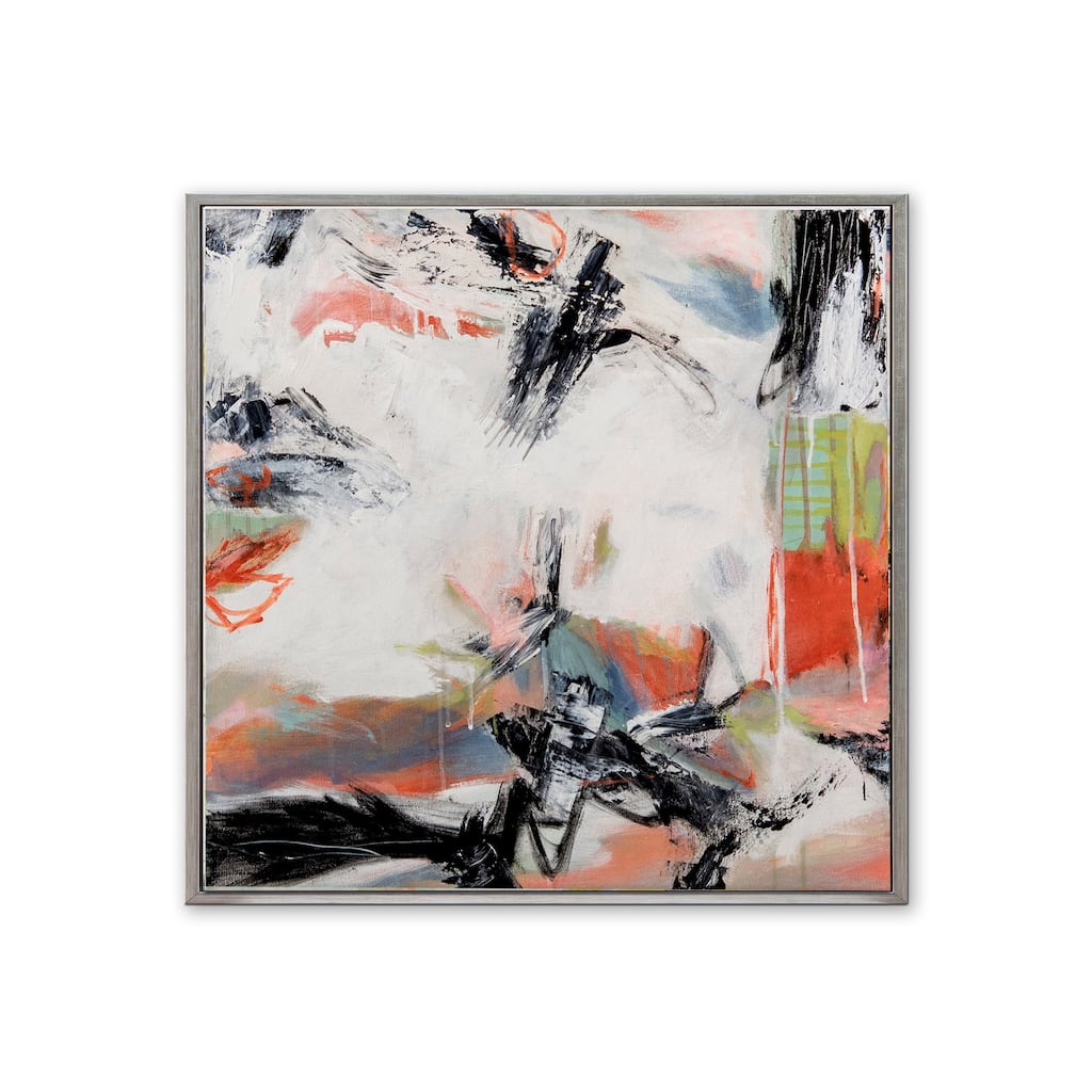 Corners of My Mind II' Framed Canvas Wall Art by Patricia Schwimmer