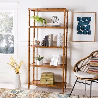 Top Product Reviews for SAFAVIEH Ebo 4-tier Brown Etagere - 14.6' x 36